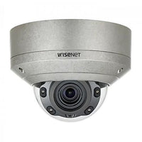 Hanwha XNV-8080RSA/KUS Series 5MP Outdoor IR Vandal Dome IP Camera, 3.9-9.4mm Varifocal Lens, Stainless Steel, TAA Compliant