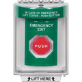 STI SS2148EX-EN Indoor/Outdoor Flush w/ Horn Pneumatic, Illuminated, Stopper Station with EMERGENCY EXIT, Green
