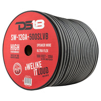12-GA Speaker Wire 500 Feet -Silver and Black - front view | Silarius
