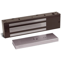 SDC 1581Y Single Electromagnetic Lock, 12/24VDC, 335 lbs Holding Force, Dull Black