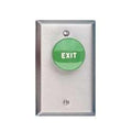 SDC 435UR Exit Switch, 1-1/2" Mushroom, AA DPST, Red Button, Stainless Steel