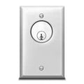 SDC 706UATS 700 Series Single Gang Key Switch with Anti-Tamper Switch, Momentary DPDT, Amp, Vandal Resistant Cylinder Recess, Security Spanner Screws, Dull Stainless