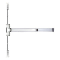 SDC S6202PU36RESP Surface Mount Panic Device with Request to Exit (REX) Option, 36", Satin Stainless Steel