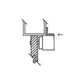 SDC UF11V Spacer Bracket, 1/2" 1-1/2" 11", for Installing Magnetic Locks with Aluminum Frames with Blade Stop and Concrete Filled Hollow Metal Frames