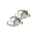 SDC Z7252GP Electra Pro 7200 Series Galaxy Rose Failsecure Solenoid Controlled Electrified Cylindrical Lockset, Locked Outside Only, Bright Chrome