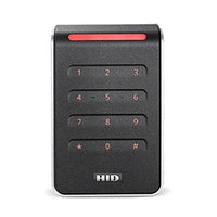 HID 40KNKS-T0-001TCX Signo 40 Contactless Smartcard Keypad Reader, Pigtail Connection, Priority Standard Profile, Black with Silver Trim