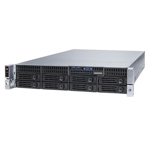 VIVOTEK NR9581-V3 S-Series AI-Ready with Deep Search H.265 32-Channel 8-Bay Embedded PoE NVR, VSS Pro, HDD not included