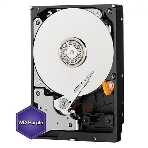 VIVOTEK  WD60PURZ Western Digital 6TB WD Purple Surveillance Internal Hard Drive HDD - SATA 6 Gb/s, 64 MB Cache, 3.5"