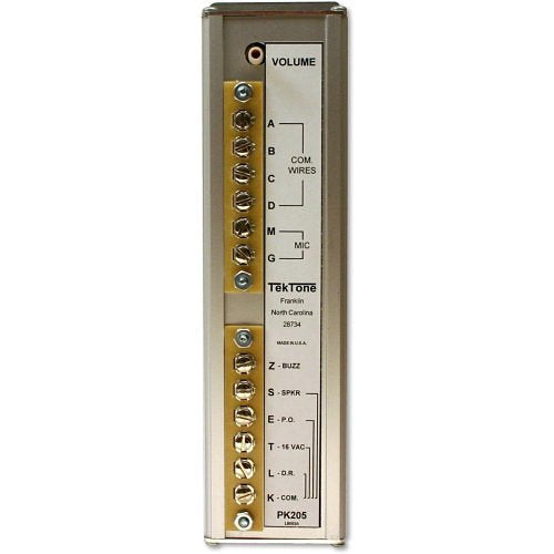 TekTone PK205 Dual Entrance Control Unit for BBK125, PK543A or PK205