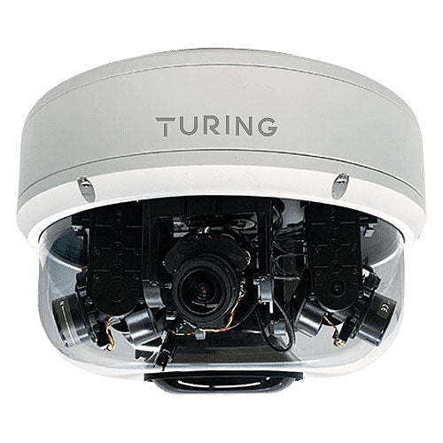 Turing Video TF-AMS5AV2 4x5MP Multi-Sensor PTZ Remote Adjustable Camera, 2.7-13.5mm Motorized Lens, White