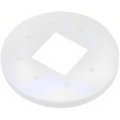 Turing Video EBEPZD EDGE+ Series VF Dome Single Gang Box Plate, White