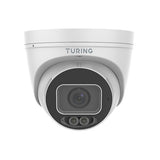 Turing Video TP-MED8M28C SMART 8MP VibrantView Full Color Turret IP Camera, 2.8mm Fixed Lens, White