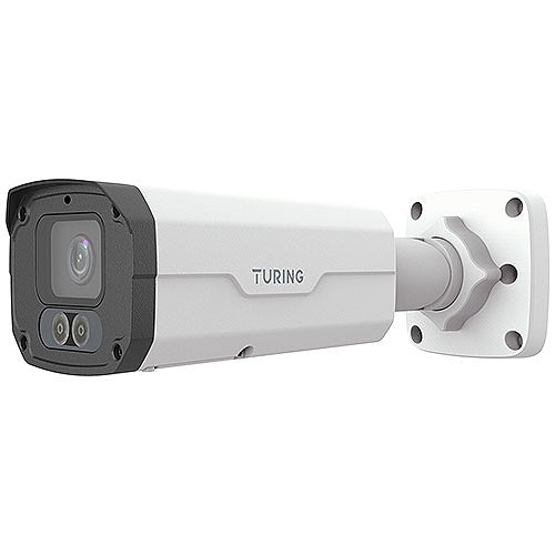 Turing Video TP-MFB8M4C SMART Series VibrantView 8MP Full Color Bullet IP Camera, 4mm Fixed Lens, White