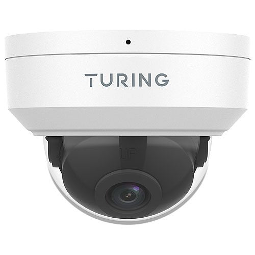 Turing Video TP-MFD8M28 SMART Series TwilightVision 8MP IR Dome IP Camera, 2.8mm Lens, White