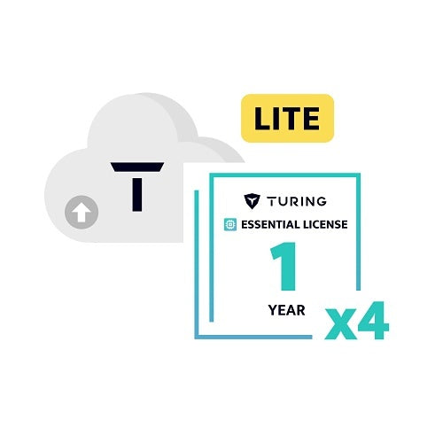 Turing Video TV-UE1Y4 Lite Series Kit, Software Upgrade Bundle with (1) Turing Bridge and (4) Essential 1-Year Licenses