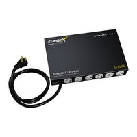 SurgeX SX-DS-156 MultiPak 6-Outlet Surge Protector and Power Conditioner
