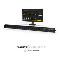 SurgeX SX-VS-1216 Vertical Series+ Smart Vertical PDU, 16-Outlet Configuration, 120V