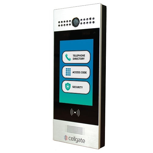 Cellgate AA1MSE-ATT Watchman W461 ATT Telephone Entry with Live Streaming Video for Multi-Family or Commercial Applications, 7.5" Color Display, Surface-Mount