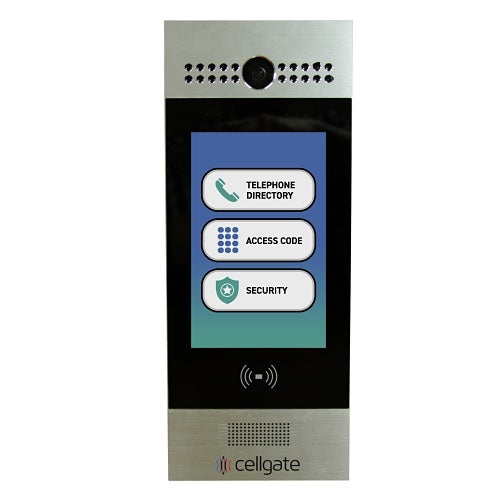 Cellgate AA1MSE-WP-VZN Watchman W461 VZN Telephone Entry with Live Streaming Video for Multi-Family or Commercial Applications, 7.5" Color Display, Weather Proof Surface-Mount