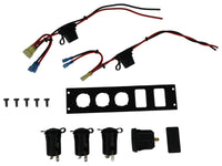 Havis C-LP3-USB-BL1 Console, Accessory, Plate, Internal Mount, 2" Mounting Space, 3 Lighter-Plug Outlet, 1 USB, 1 Switch Cutout