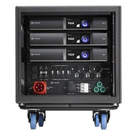 Dynacord SR20TGX Preconfigured System Rack, (3) TGX20-US Amplifiers