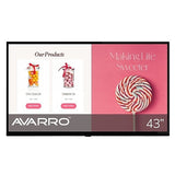 AVARRO V2-P43ESOB UHD 4K LED Display Certified Refurbished, 43", Final Sale