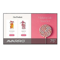 AVARRO V2-P75ESOB UHD 4K LED Display Certified Refurbished, 75", Final Sale