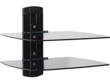 Sanus VF3012-B1 Vertical Series On-Wall Component Shelves, Black