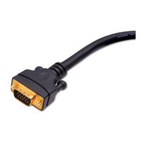 Vanco VGA-VGA-75X SVGA Cable, HD-15 Connector, 75', Black