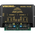 Viking PA-60 60W Compact 2-Zone Amplifier, Drive up to 60 Paging Speakers