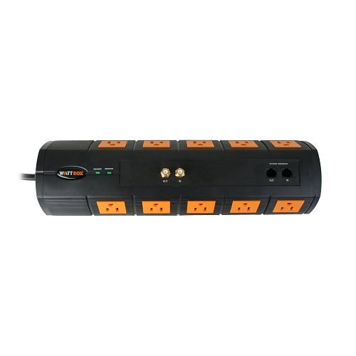 WattBox WB-200-10HTS Surge Protector with Coax and Ethernet Protection, 10-Outlet