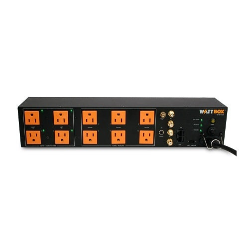 WattBox WB-600-VCE-10 Power Conditioner Chassis with Safe Voltage, Coax and Ethernet Protection, 10-Outlet