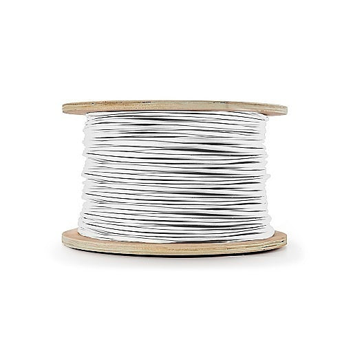 Genesis 52545001 12/2 Stranded Unshielded Speaker Cable, Riser, CMR, FT4, 500' (152.4 m) Reel, White