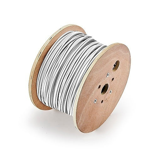 Genesis 52545001 12/2 Stranded Unshielded Speaker Cable, Riser, CMR, FT4, 500' (152.4 m) Reel, White