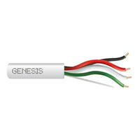 Genesis 31035512 22/4 Solid Unshielded Cable, Plenum, CMP, FT6, 500' (152.4 m) Pull Box, Natural