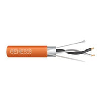 Genesis 33201103 22/1-Pair Stranded Shielded RS485 Plenum Cable, 1000', Orange