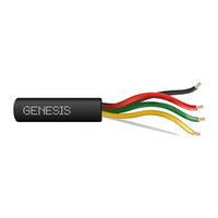 Genesis 41541008 14/4 Stranded Unshielded Fire Alarm Cable, Direct Burial, FPL, CL3, 1000' (304.8 m) Reel, Black