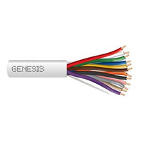 Genesis 47190101 18/12 Solid Unshielded Thermostat Cable, General Purpose, CL2, 250' (76.2 m) Reel, White