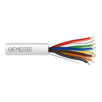 Genesis 47665012 18/8 Solid Unshielded Thermostat Cable, Plenum, CL2P, 500' (152.4 m) Reel, Natural