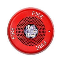 ELCHSRC - Eaton ELCHSRC Wheelock Eluxa Horn Strobe, FIRE Lettering, Ceiling Mount, 24V, Re