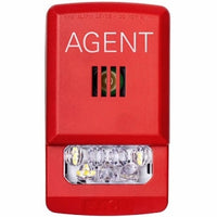 ELHSR-A - Eaton ELHSR-A Wheelock Eluxa horn strobe, LED, Wall, AGENT Lettering, Clear Lens