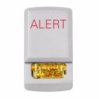 ELSTW-ALA - Eaton ELSTW-ALA Wheelock Eluxa LED Strobe, Wall, ALERT Lettering, Amber Lens, 24