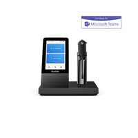 Yealink WH67-Teams Teams DECT Wireless Convertible Headset with Touchscreen Base