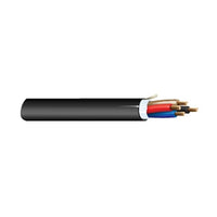 West Penn AQ244BK0500 18/4 Stranded Unshielded Audio Cable, AQUASEAL Direct Burial CL3, FPL, 500' (152.4m) Reel, Black
