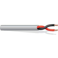 West Penn 25224BWH0500 18G 1-Pair Unshielded Plenum Cable, 500', White