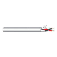 West Penn 25294BBK1000 16AWG Stranded Shielded Cable, Plenum II, 1000', Black