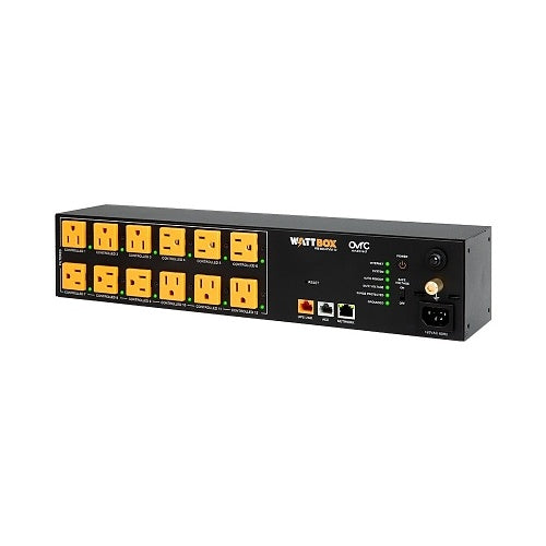 WattBox WB-800-IPVM-12 800 Series IP Power Conditioner, 12-Individually Controlled and Metered Outlets