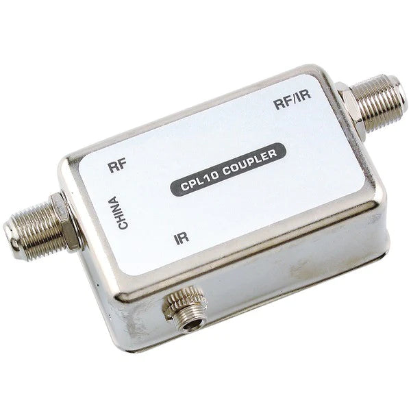Xantech CPL10 RF/IR Coupler with Two "F" Coxial Jacks and an IR Out