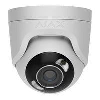 AJAX 126261.197.WH1 TurretCam HL 5MP Wired AI-Powered IP Camera, 110° Viewing Angle, 2.8mm Lens, White
