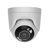 AJAX 126265.197.WH1 TurretCam HL 8MP Wired AI-Powered IP Camera, 110° Viewing Angle, 2.8mm Lens, White